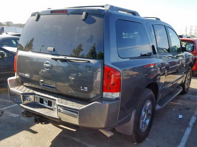 5N1AA08A87N705720 - 2007 NISSAN ARMADA SE CHARCOAL photo 4