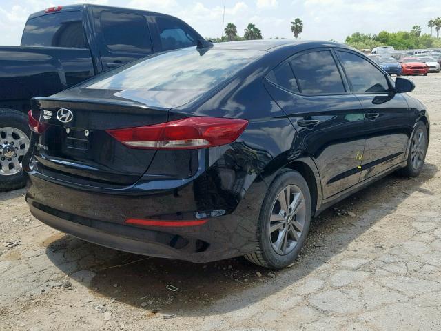 5NPD84LF6HH095793 - 2017 HYUNDAI ELANTRA BLACK photo 4