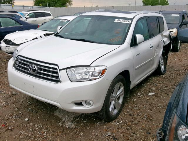 5TDDK3EH9AS020547 - 2010 TOYOTA HIGHLANDER WHITE photo 2