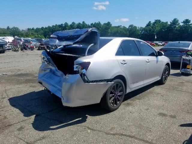 4T4BF1FK4CR224702 - 2012 TOYOTA CAMRY BASE SILVER photo 4