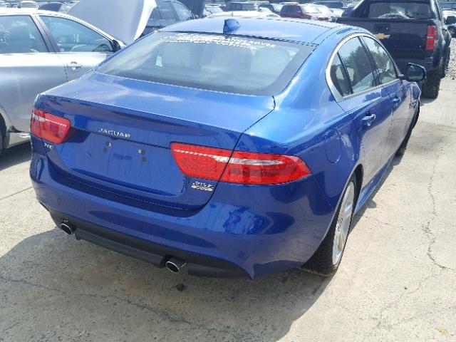 SAJAJ4FX8JCP32150 - 2018 JAGUAR XE PREMIUM BLUE photo 4