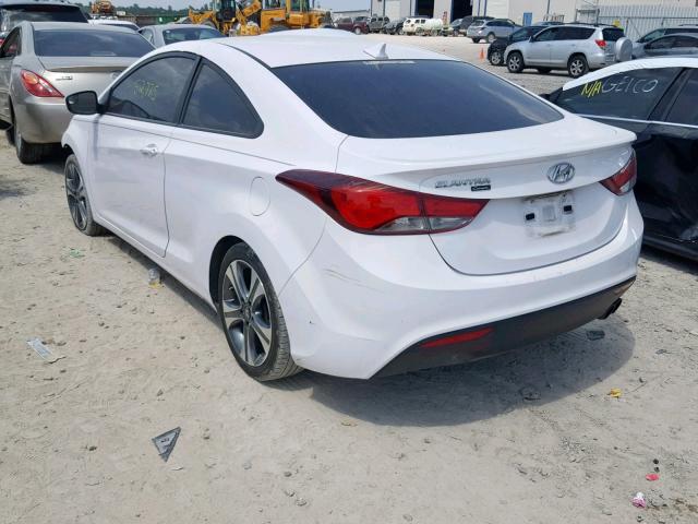 KMHDH6AH8EU029095 - 2014 HYUNDAI ELANTRA CO WHITE photo 3