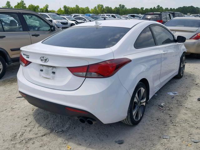 KMHDH6AH8EU029095 - 2014 HYUNDAI ELANTRA CO WHITE photo 4