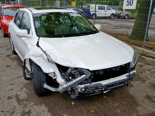 1HGCR3F80DA022728 - 2013 HONDA ACCORD EXL WHITE photo 1