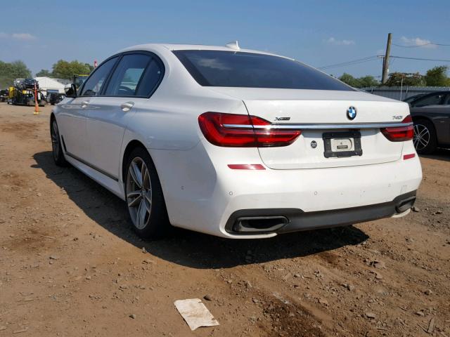 WBA7E4C59HGU99685 - 2017 BMW 740 XI WHITE photo 3
