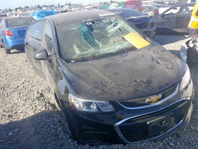 1G1JF5SB5J4105957 - 2018 CHEVROLET SONIC PREM BLACK photo 1