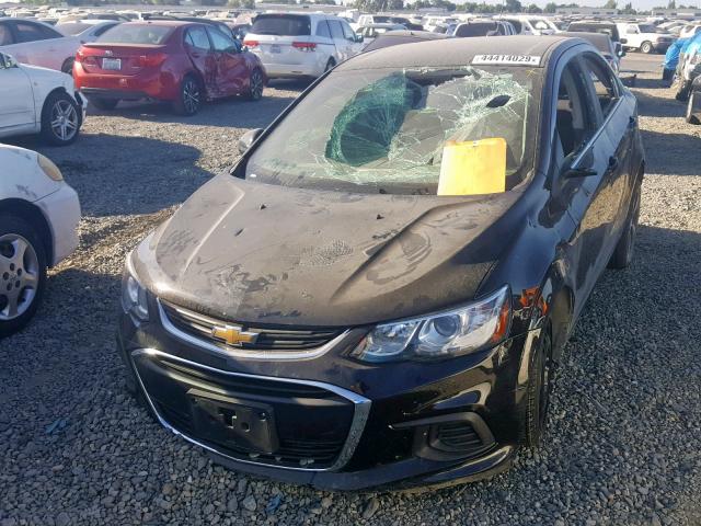 1G1JF5SB5J4105957 - 2018 CHEVROLET SONIC PREM BLACK photo 2