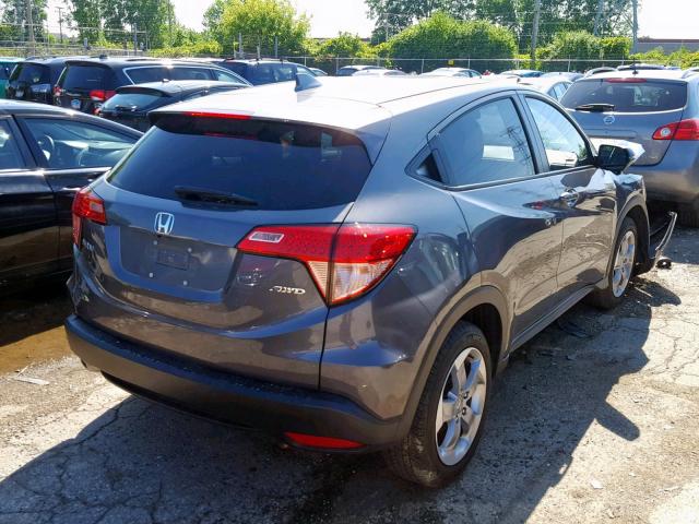 3CZRU6H54HM727367 - 2017 HONDA HR-V EX GRAY photo 4