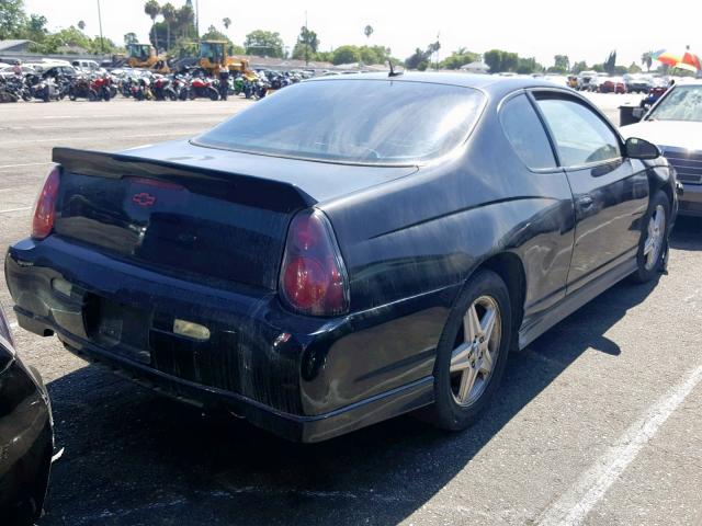 2G1WZ121859136880 - 2005 CHEVROLET MONTE CARL BLACK photo 4