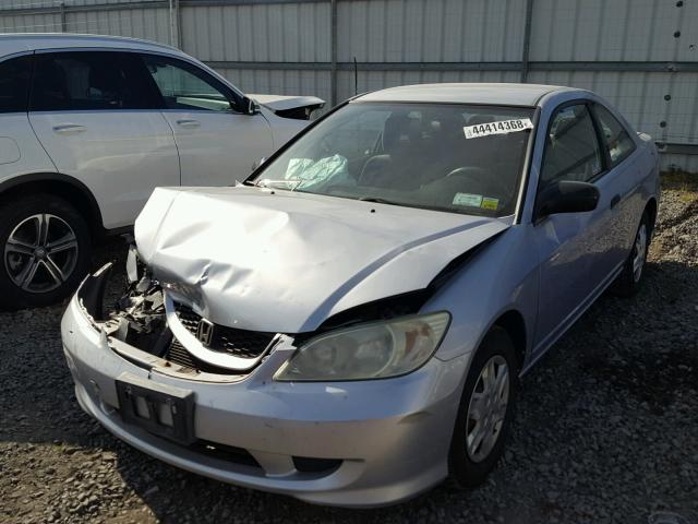 1HGEM22174L066062 - 2004 HONDA CIVIC DX V SILVER photo 2