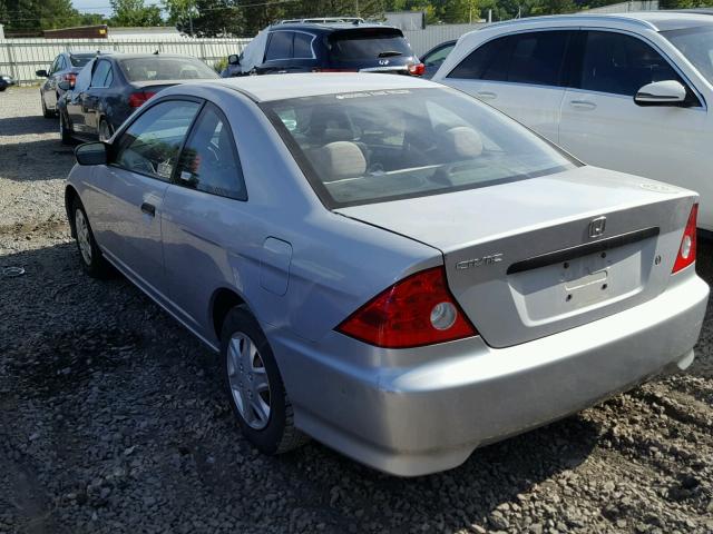 1HGEM22174L066062 - 2004 HONDA CIVIC DX V SILVER photo 3