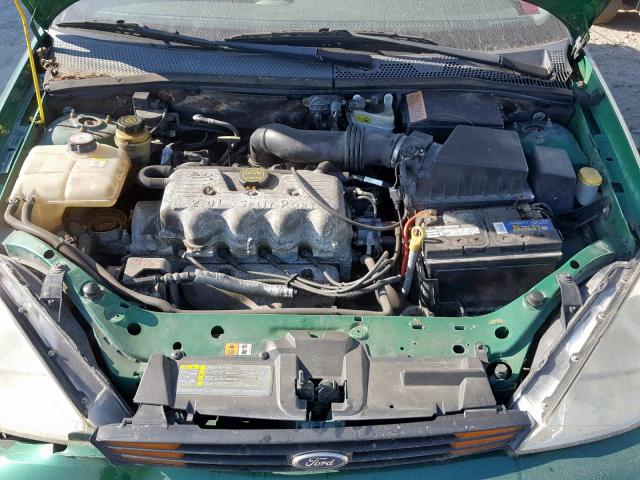 1FAFP33P32W236535 - 2002 FORD FOCUS LX GREEN photo 7