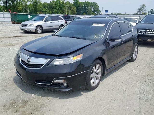 19UUA8F58EA008334 - 2014 ACURA TL TECH Սև լուսանկար 2