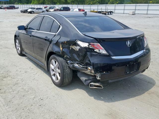 19UUA8F58EA008334 - 2014 ACURA TL TECH Սև լուսանկար 3