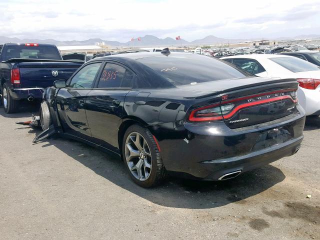 2C3CDXHG6HH520727 - 2017 DODGE CHARGER SX BLACK photo 3