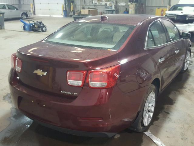 1G11C5SLXFF315337 - 2015 CHEVROLET MALIBU 1LT ბურგუნდია ფოტო 4