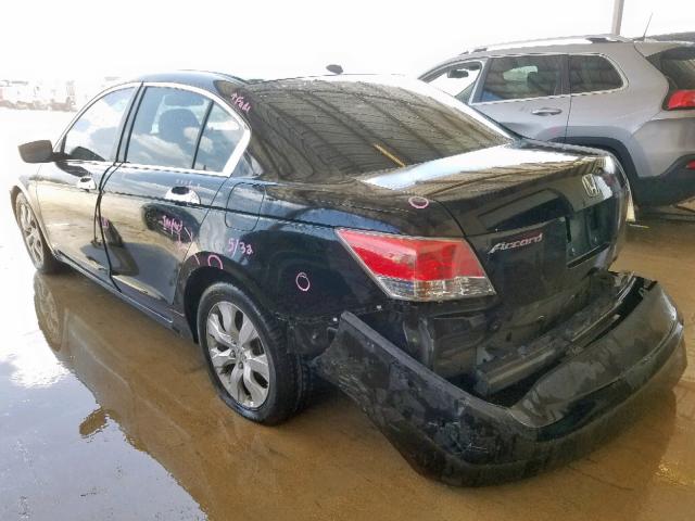 1HGCP3F88AA009372 - 2010 HONDA ACCORD EXL BLACK photo 3