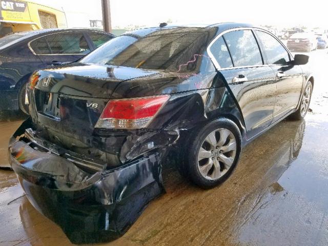 1HGCP3F88AA009372 - 2010 HONDA ACCORD EXL BLACK photo 4