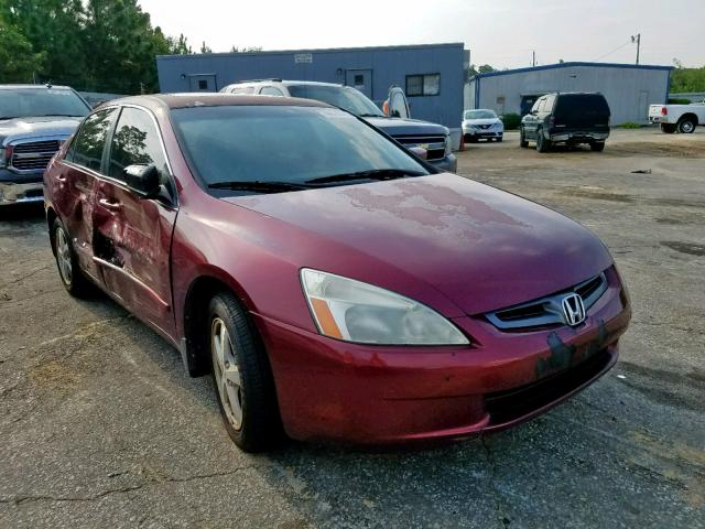 1HGCM56885A141736 - 2005 HONDA ACCORD EX RED photo 1