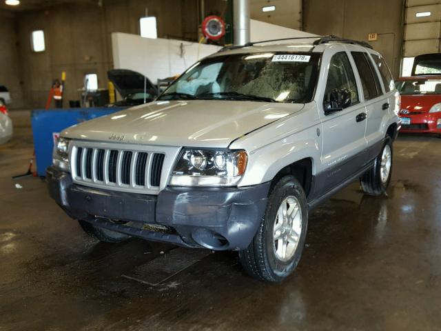 1J4GW48SX4C303554 - 2004 JEEP GRAND CHER SILVER photo 2