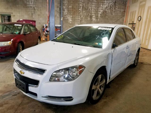 1G1ZC5E18BF352524 - 2011 CHEVROLET MALIBU 1LT WHITE photo 2