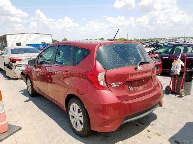 3N1CE2CP7HL374335 - 2017 NISSAN VERSA NOTE RED photo 3