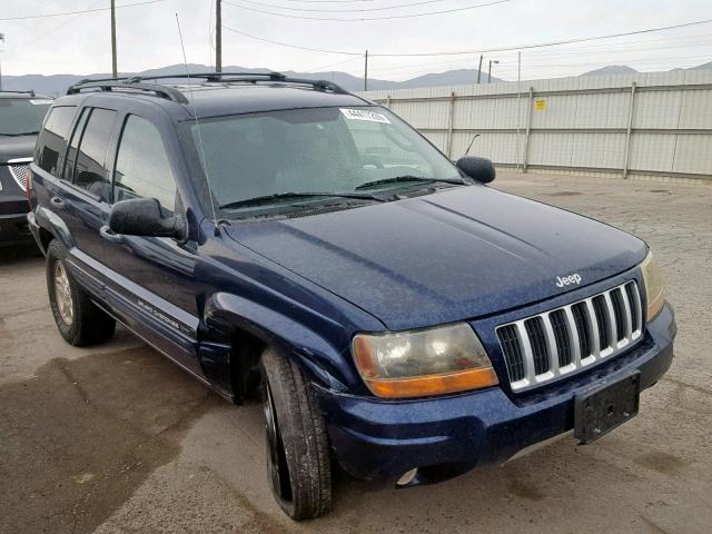 1J4GW48S14C319450 - 2004 JEEP GRAND CHER BLUE photo 1