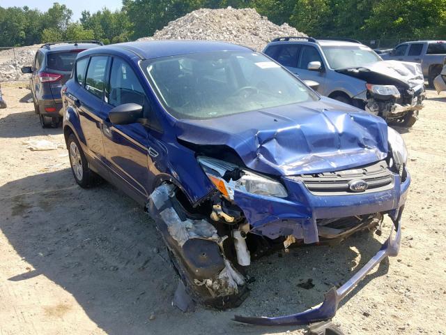 1FMCU0F73EUB93908 - 2014 FORD ESCAPE S BLUE photo 1