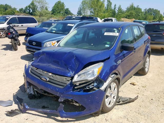 1FMCU0F73EUB93908 - 2014 FORD ESCAPE S BLUE photo 2