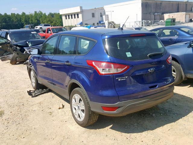 1FMCU0F73EUB93908 - 2014 FORD ESCAPE S BLUE photo 3