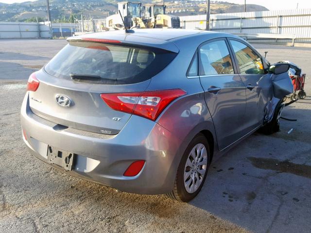 KMHD35LH7GU318140 - 2016 HYUNDAI ELANTRA GT GRAY photo 4