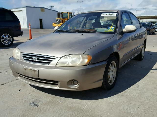 KNAFB121135301011 - 2003 KIA SPECTRA BA TAN photo 2