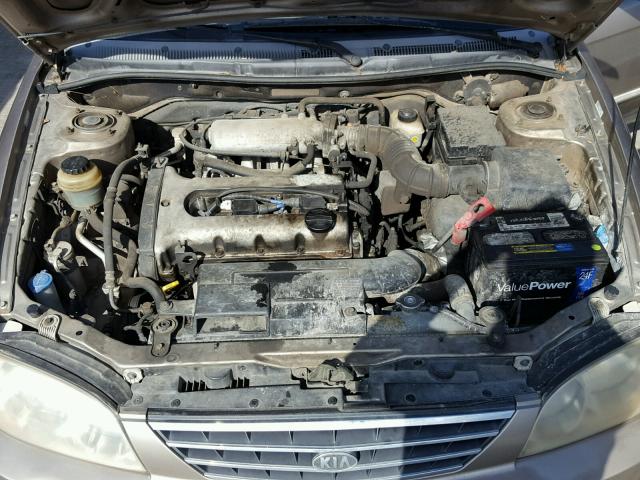 KNAFB121135301011 - 2003 KIA SPECTRA BA TAN photo 7