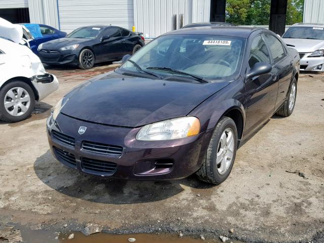 1B3EL46X73N507057 - 2003 DODGE STRATUS SE PURPLE photo 2