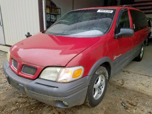 1GMDX03E5YD299330 - 2000 PONTIAC MONTANA RED photo 2