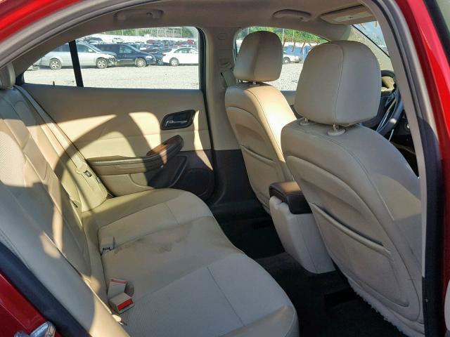 1G11D5SR1DF245340 - 2013 CHEVROLET MALIBU 1LT RED photo 6