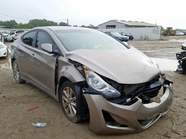 5NPDH4AE3EH542893 - 2014 HYUNDAI ELANTRA SE BROWN photo 1