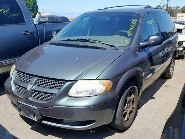 1D4GP25323B207882 - 2003 DODGE CARAVAN SE GRAY photo 2