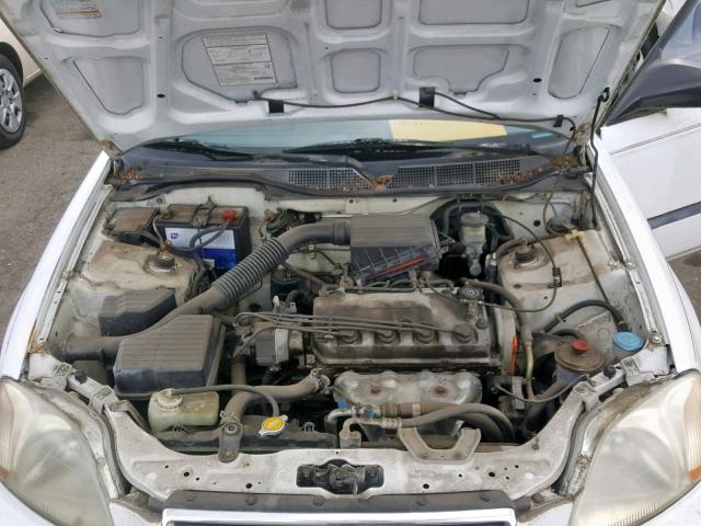 2HGEJ6627VH574579 - 1997 HONDA CIVIC DX WHITE photo 7