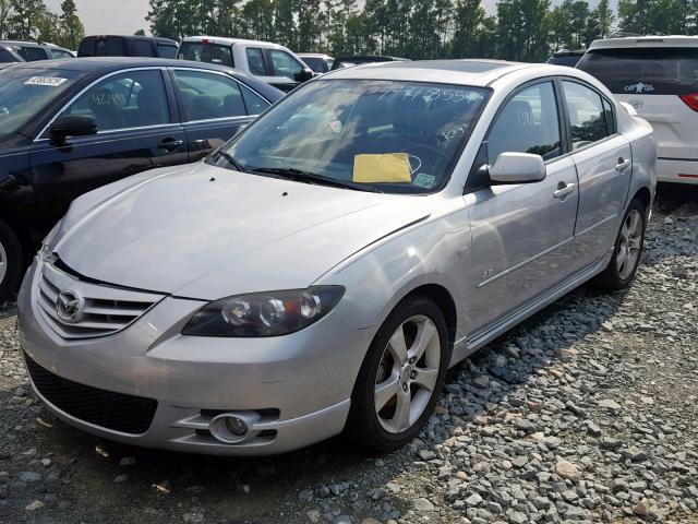 JM1BK123441206387 - 2004 MAZDA 3 S SILVER photo 2