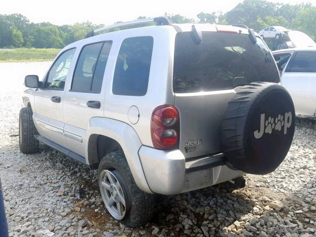 1J4GK58K97W672653 - 2007 JEEP LIBERTY LI SILVER photo 3