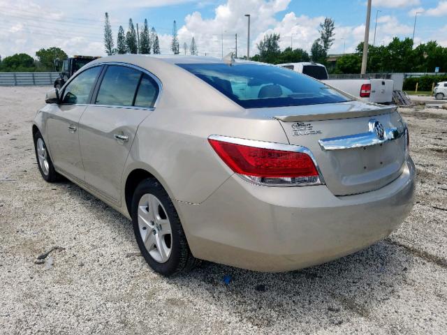 1G4GA5EC0BF190471 - 2011 BUICK LACROSSE C GOLD photo 3