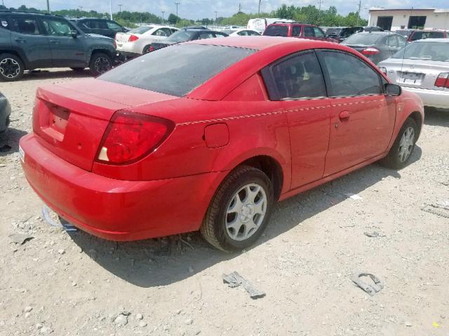1G8AN12F34Z136907 - 2004 SATURN ION LEVEL RED photo 4