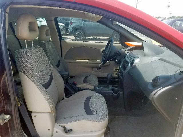 1G8AN12F34Z136907 - 2004 SATURN ION LEVEL RED photo 5