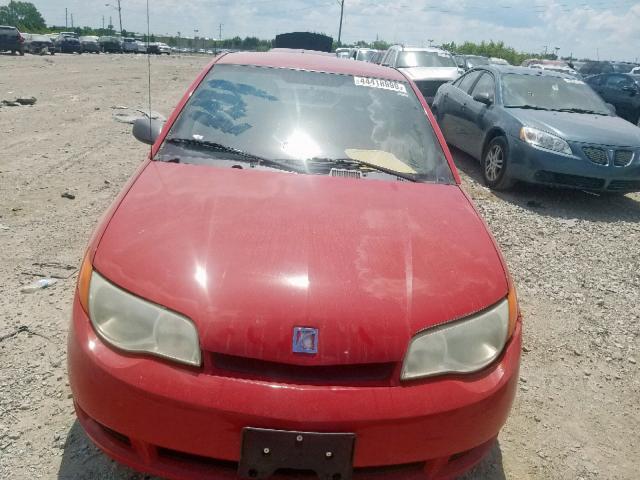1G8AN12F34Z136907 - 2004 SATURN ION LEVEL RED photo 9