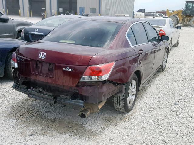 JHMCP26409C008172 - 2009 HONDA ACCORD LXP RED photo 4