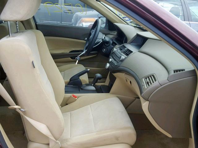 JHMCP26409C008172 - 2009 HONDA ACCORD LXP RED photo 5