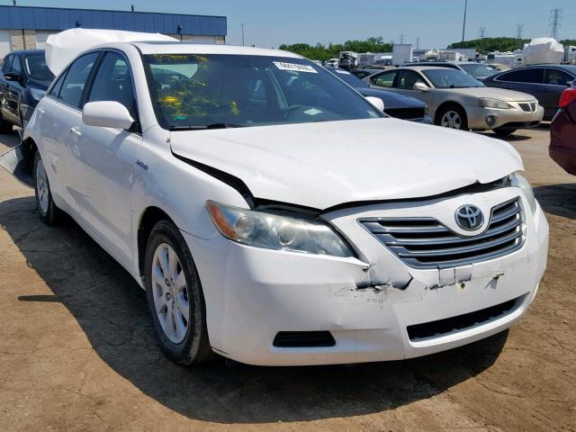 4T1BB46K39U065185 - 2009 TOYOTA CAMRY HYBR WHITE photo 1