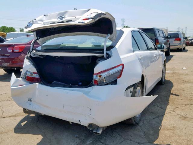 4T1BB46K39U065185 - 2009 TOYOTA CAMRY HYBR WHITE photo 4