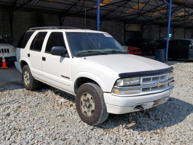 1GNDT13X14K160056 - 2004 CHEVROLET BLAZER WHITE photo 1